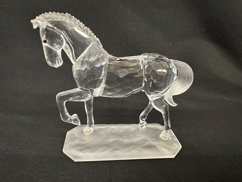 Swarovski Crystal Horse 7612 With Box