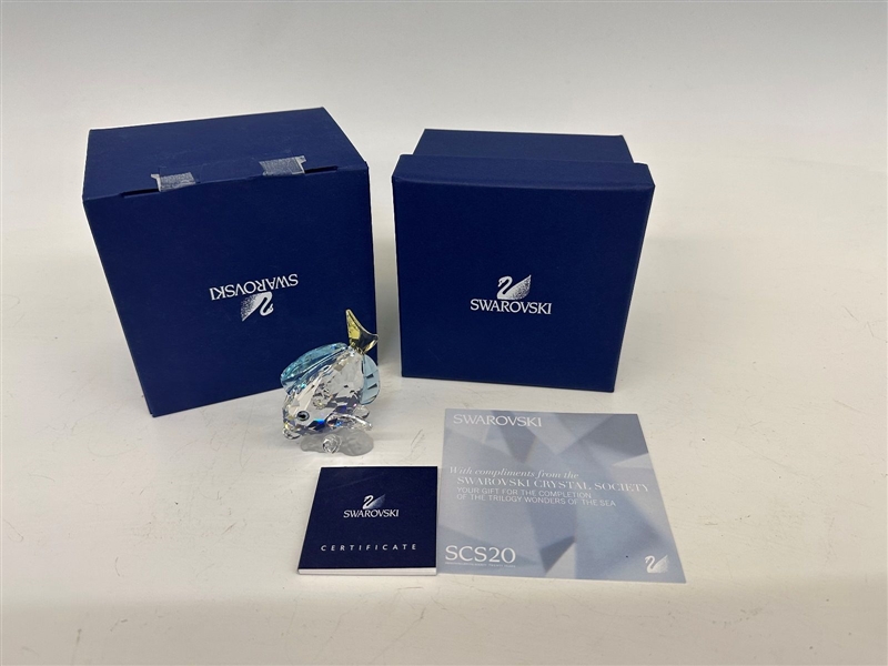 Swarovski Crystal Trilogy Gift Blue Tango With COA and Box