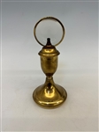 Brass Pigeon Style Lamp with Glass Reflector