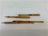 Cleveland Indians Wooden Pens and Pencils Bob Feller