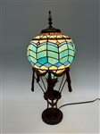 Le Flesselles Hot Air Balloon Illuminated Stained Glass Lamp