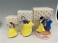 (3) Walt Disney Snow White Music Boxes