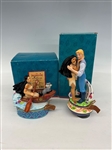 (2) Walt Disney Enesco Pocahontas Music Boxes