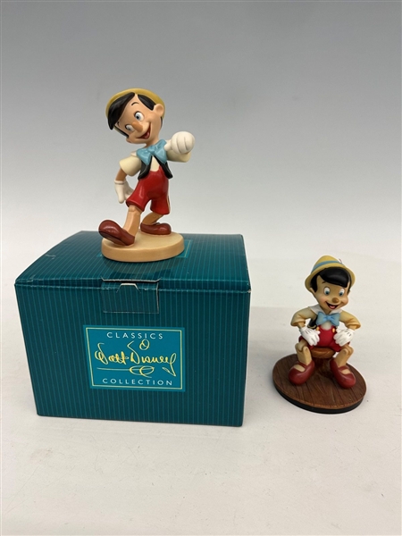 (2) Walt Disney Pinocchio Classic Collectibles 