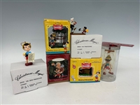 (7) Pinocchio Walt Disney Ornaments and Figurines
