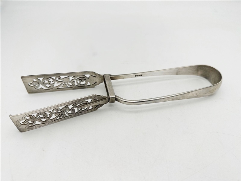 Harrison Brothers and Howson Silverplate Asparagus Tongs