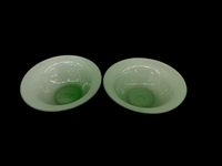 Pair of Green Celadon Bowls