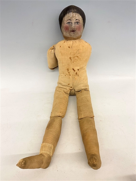 Primitive Hand Painted Folk Doll