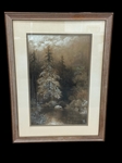 F. Hopkins Smith Pastel Painting "The Pool in the Woods"