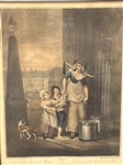 "Cries of London: Milk Below Maids" Engraving Luigi Schavonetti