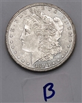 1880-P Morgan Silver Dollar (B)