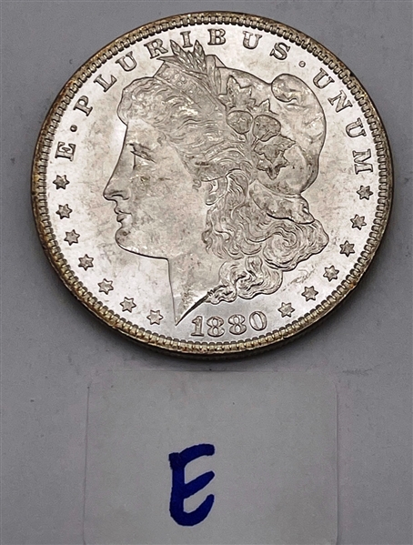 1880-P Morgan Silver Dollar (E)
