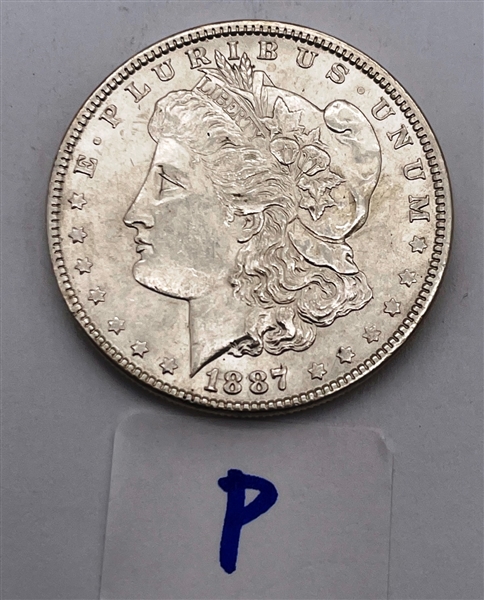 1887-P Morgan Silver Dollar (P)