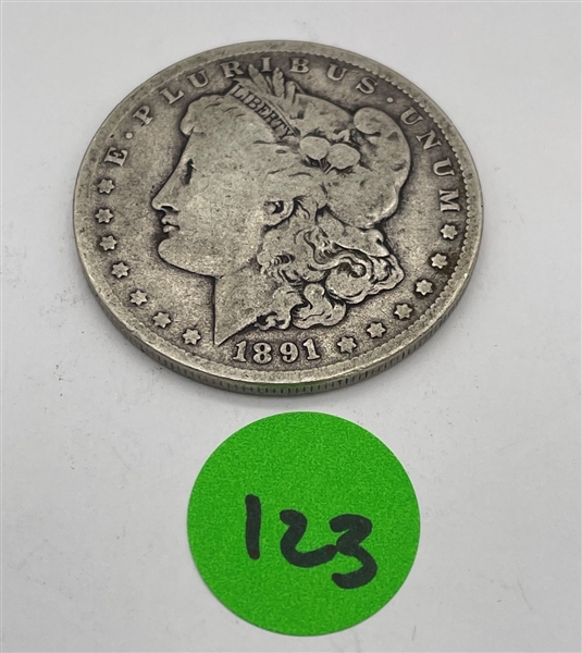 1891-O Morgan Silver Dollar (123)