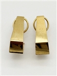 14k Gold Modernist Cubist Earrings