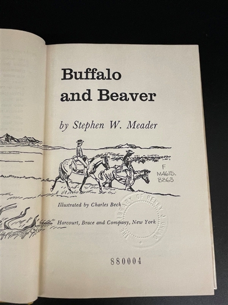 1960 Buffalo and Beaver by Stephen W. Meader