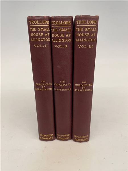 Anthony Trollope "The Small House at Allington The Chronicles of Barsetshire" 1920