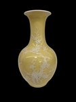 Chinese Republic Pate Sur Pate Yellow Glazed Vase