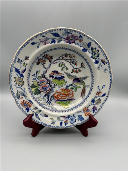 Flying Bird Davenport Ironstone China Bowl 1805-1820