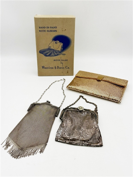 (3) Whiting and Davis Ladies Mesh Purses