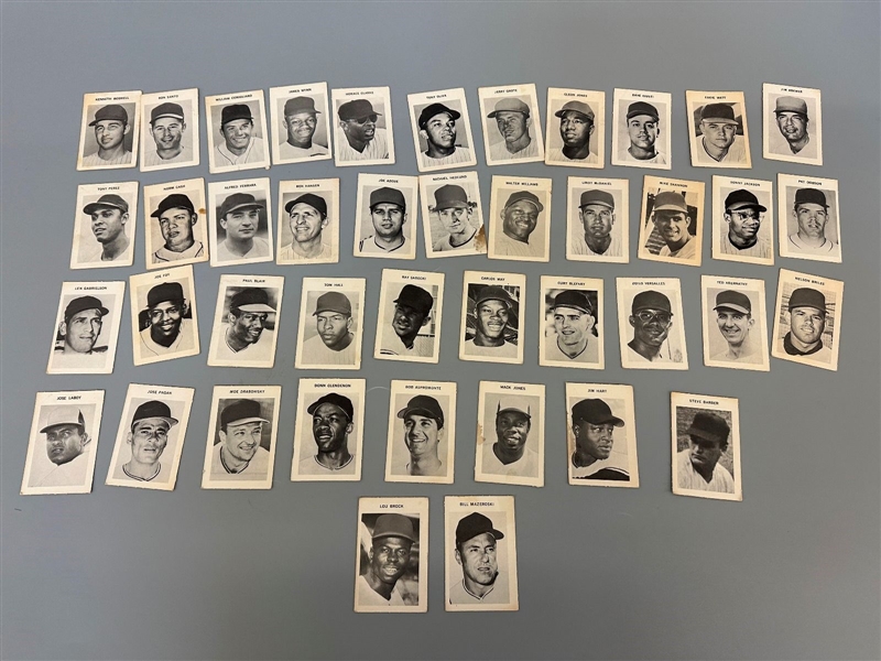 (43) 1969 Topps Milton Bradley Sport Baseball Cards Includes Brock, Mazeroski, Azcue.