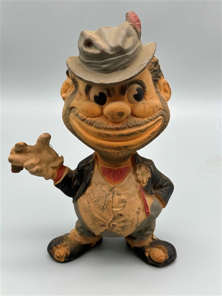 1949 Brooklyn Dodgers Rempel Rubber Squeeze Toy "Bum" Mascot