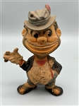 1949 Brooklyn Dodgers Rempel Rubber Squeeze Toy "Bum" Mascot