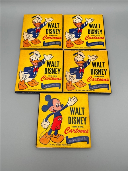 (4) Walt Disney Home Movie Cartoons in Boxes