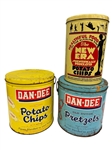 (3) Snack Tins: Dan Dee, The New Era