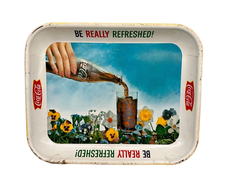 1960s Drink Coca-Cola Be Really Refreshed Tray