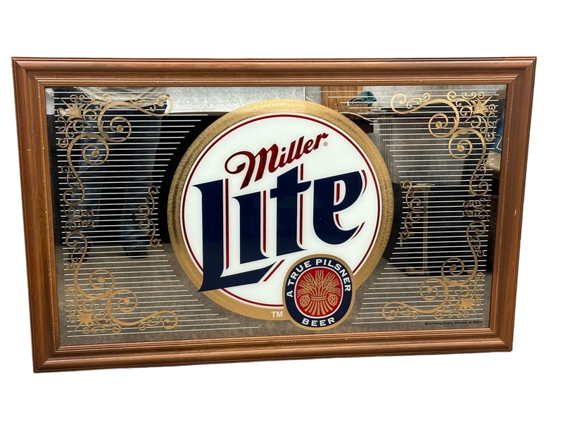 Miller Lite Huge Mirrored Advertising Sign