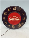 Drink Coca-Cola 1950s Advertising Clock Telechron Co.