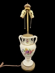 Meissen Porcelain Table Lamp With Serpent Handles 