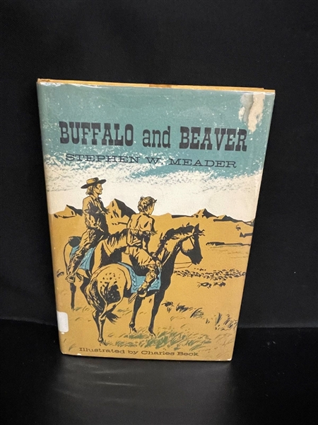 1960 "Buffalo and Beaver" by Stephen W. Meader