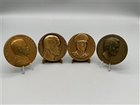 4/5 R.W. Julians Satirical Bronze Medals 1977-1981 