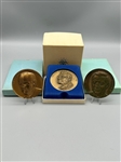 (3) Political Bronze Medals Mondale, Rockefeller, Humphrey