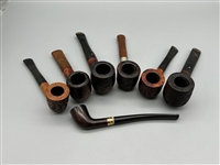 (7) Smoking Pipes Including 2 Dunhill Shell, 14k Gold Filled