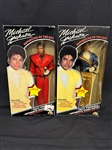 (2) Michael Jackson Figurine OB 1984 MJJ Productions Superstars of the 80s