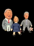 Bill and Hillary Clinton Hand Puppets