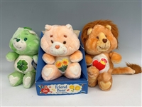 (3) Kenner Care Bears: Good Luck, Friend, Braveheart Lion