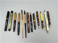 (13) Group of Fountain Pens and Pencils