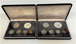 (2) 1973 First Coinage of the British Virgin Islands Proof Sets