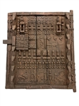 Dogon Granary Door With Carved Ancestral Figures Mali Africa