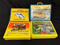 (4) Matchbox Lesney Diecast Cars Carrying Cases