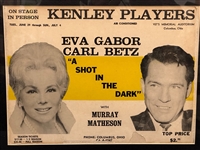 Kenley Players Play Poster "A Shot in the Dark" Eva Gabor and Carl Betz