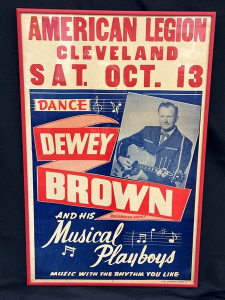 American Legio Dance Dewey Brown and His Musical Playboys Poster
