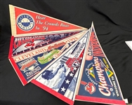 (5) Cleveland Indians Pennants