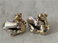 Yaacov Heller Sterling Silver Figural Lion Earrings