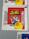 (5) 1976-77 Basketball Wax Pack Wrappers