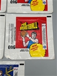 (5) 1976-77 Basketball Wax Pack Wrappers
